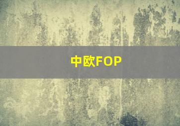 中欧FOP