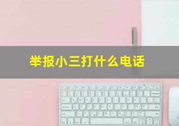 举报小三打什么电话