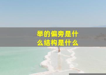 举的偏旁是什么结构是什么