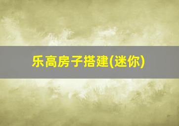 乐高房子搭建(迷你)