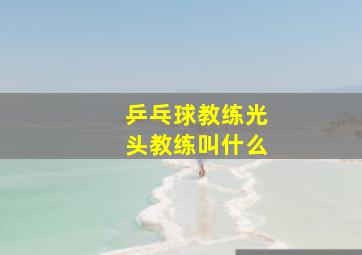 乒乓球教练光头教练叫什么