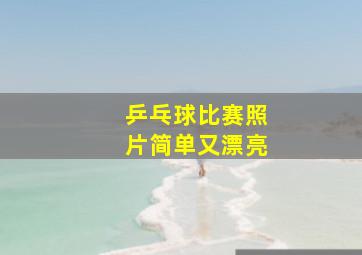 乒乓球比赛照片简单又漂亮