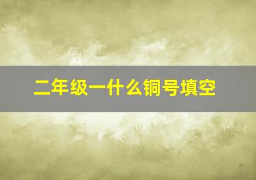 二年级一什么铜号填空