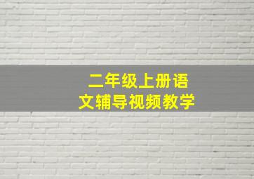 二年级上册语文辅导视频教学