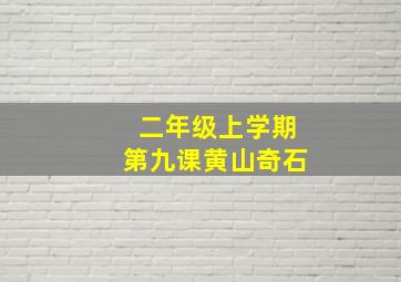 二年级上学期第九课黄山奇石