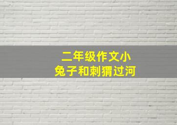 二年级作文小兔子和刺猬过河