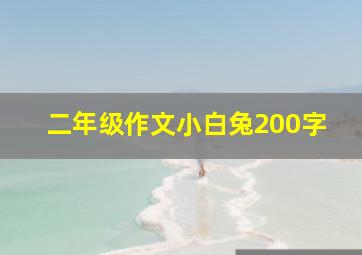 二年级作文小白兔200字