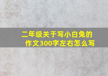 二年级关于写小白兔的作文300字左右怎么写