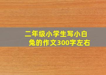 二年级小学生写小白兔的作文300字左右