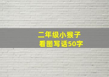 二年级小猴子看图写话50字