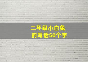 二年级小白兔的写话50个字