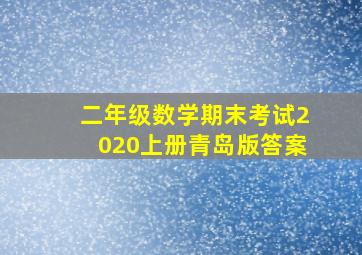 二年级数学期末考试2020上册青岛版答案