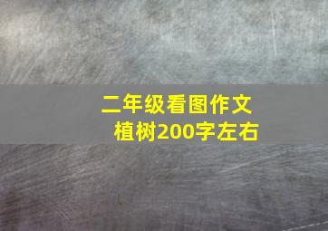 二年级看图作文植树200字左右