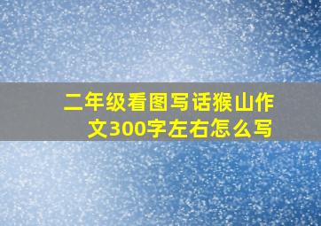 二年级看图写话猴山作文300字左右怎么写