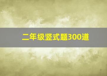 二年级竖式题300道