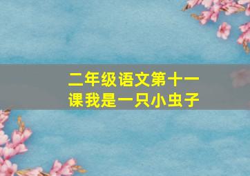 二年级语文第十一课我是一只小虫子