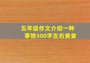 五年级作文介绍一种事物500字左右美食