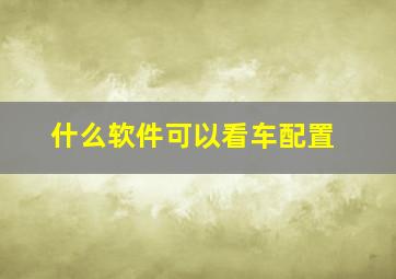 什么软件可以看车配置