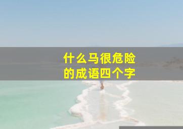 什么马很危险的成语四个字