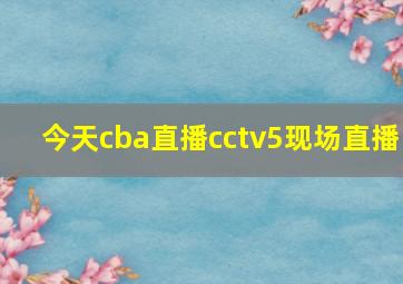 今天cba直播cctv5现场直播