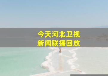 今天河北卫视新闻联播回放