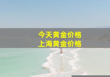 今天黄金价格上海黄金价格