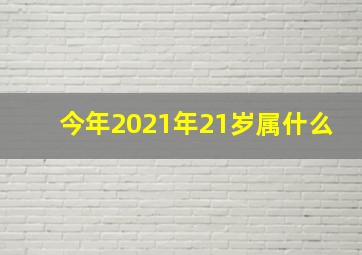 今年2021年21岁属什么