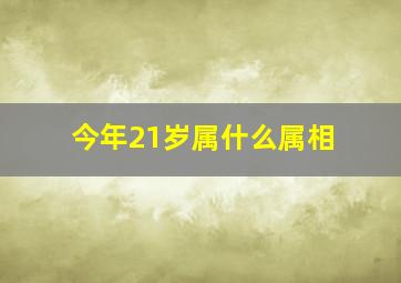 今年21岁属什么属相