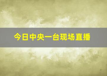 今日中央一台现场直播