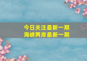 今日关注最新一期海峡两岸最新一期