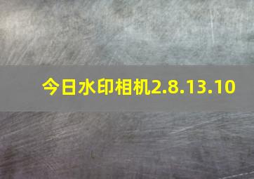 今日水印相机2.8.13.10