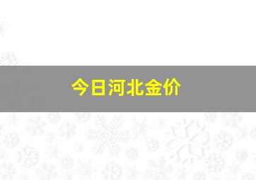 今日河北金价