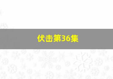 伏击第36集