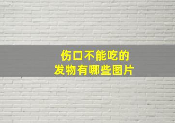 伤口不能吃的发物有哪些图片