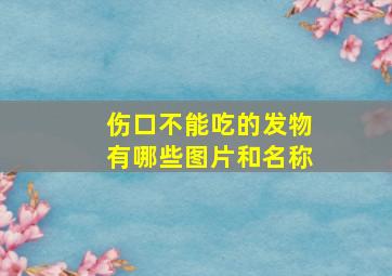 伤口不能吃的发物有哪些图片和名称