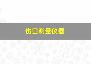 伤口测量仪器