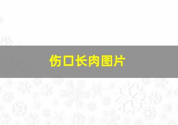 伤口长肉图片