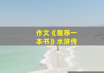 作文《推荐一本书》水浒传