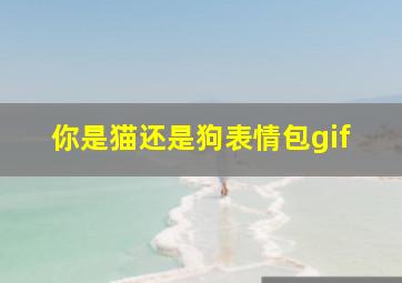 你是猫还是狗表情包gif