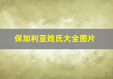 保加利亚姓氏大全图片