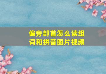 偏旁部首怎么读组词和拼音图片视频