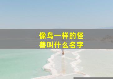 像鸟一样的怪兽叫什么名字