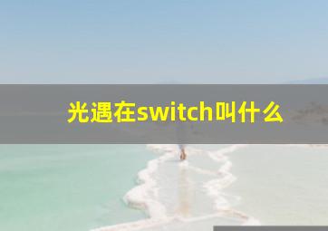 光遇在switch叫什么