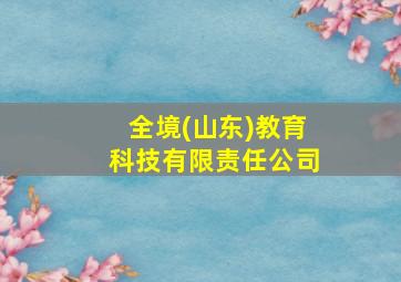 全境(山东)教育科技有限责任公司