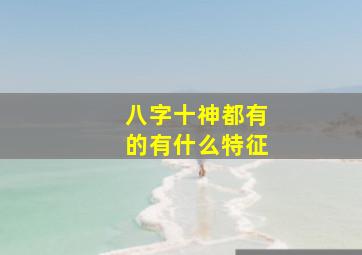 八字十神都有的有什么特征