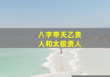 八字带天乙贵人和太极贵人