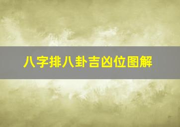 八字排八卦吉凶位图解