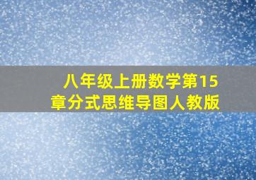 八年级上册数学第15章分式思维导图人教版