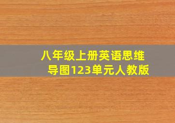 八年级上册英语思维导图123单元人教版