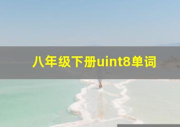 八年级下册uint8单词